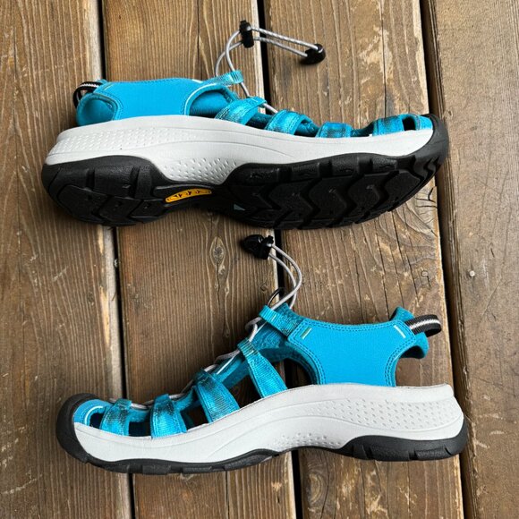 NWOT KEEN Astoria West Closed Toe Sport Sandals Blue/Tie Dye 592S0 - Size 11 - Picture 3 of 13